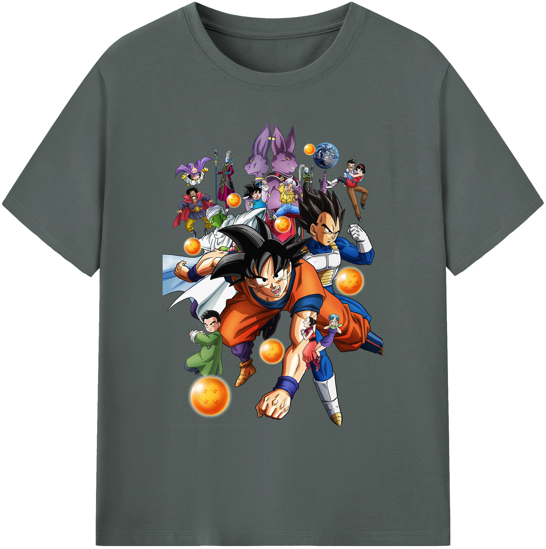 （画像用） ドラゴンボール DRAGON BALL 綿100％ メンズ半袖Tシャツ｜肌触りやわらか＆通気性